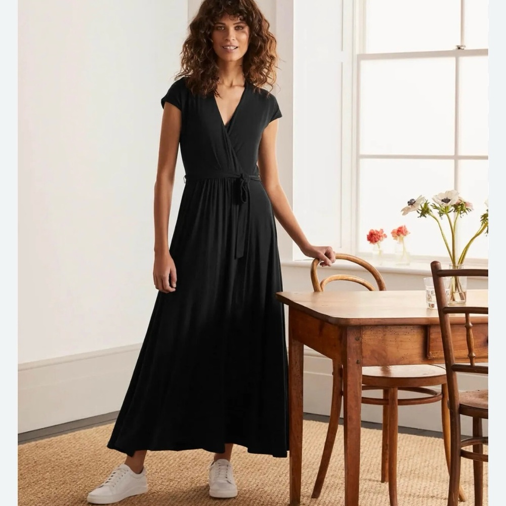 Boden Elenor jersey classic wrap dress. US size 4L